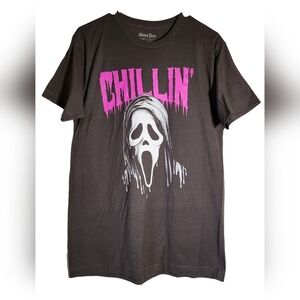 NWOT Ghost Face Grey ChillinT-Shirt Scream Movie Mens Size M